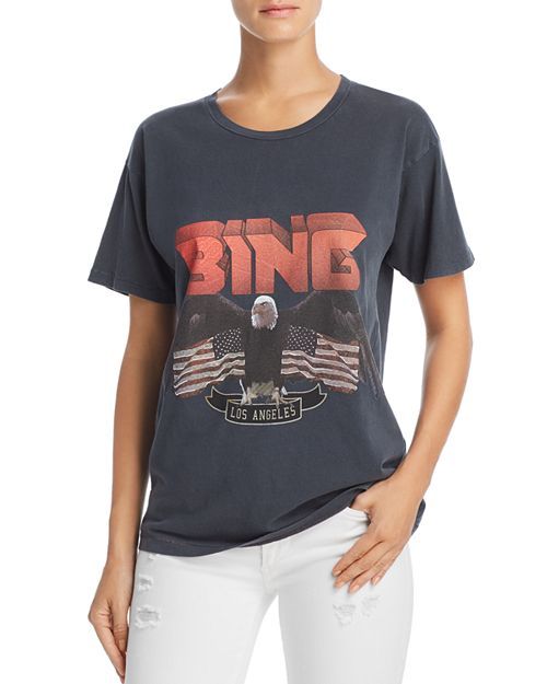 Anine Bing Vintage-Look Bing Tee Women | Bloomingdale's (US)