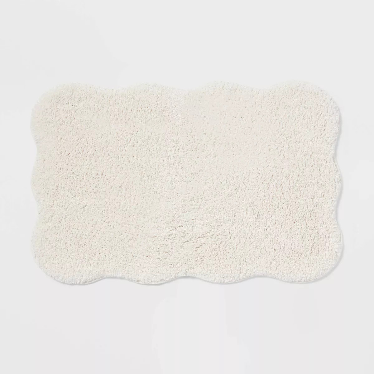 20"x30" Scallop Bath Rug Cream - Threshold™ | Target