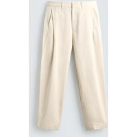 Zara - Balloon Fit Pleated Pants - Ecru - 30 (Us 30) - Man | Zara US