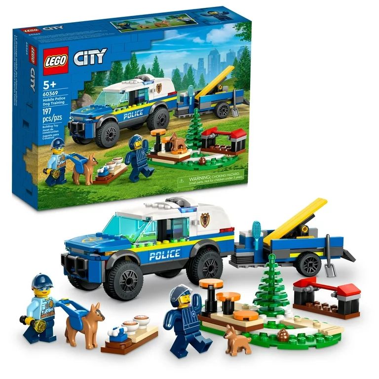 LEGO City Mobile Police Dog Training Set with Toy Car 60369 - Walmart.com | Walmart (US)