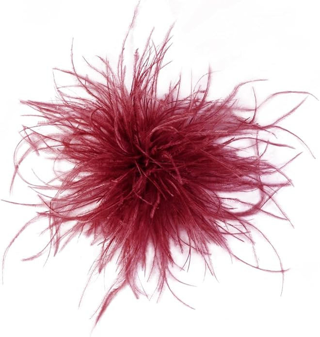 Elegant Extra Large Feather Flower Brooch Pin for Women Men Fashion Oversized Floral Lapel Pins S... | Amazon (US)