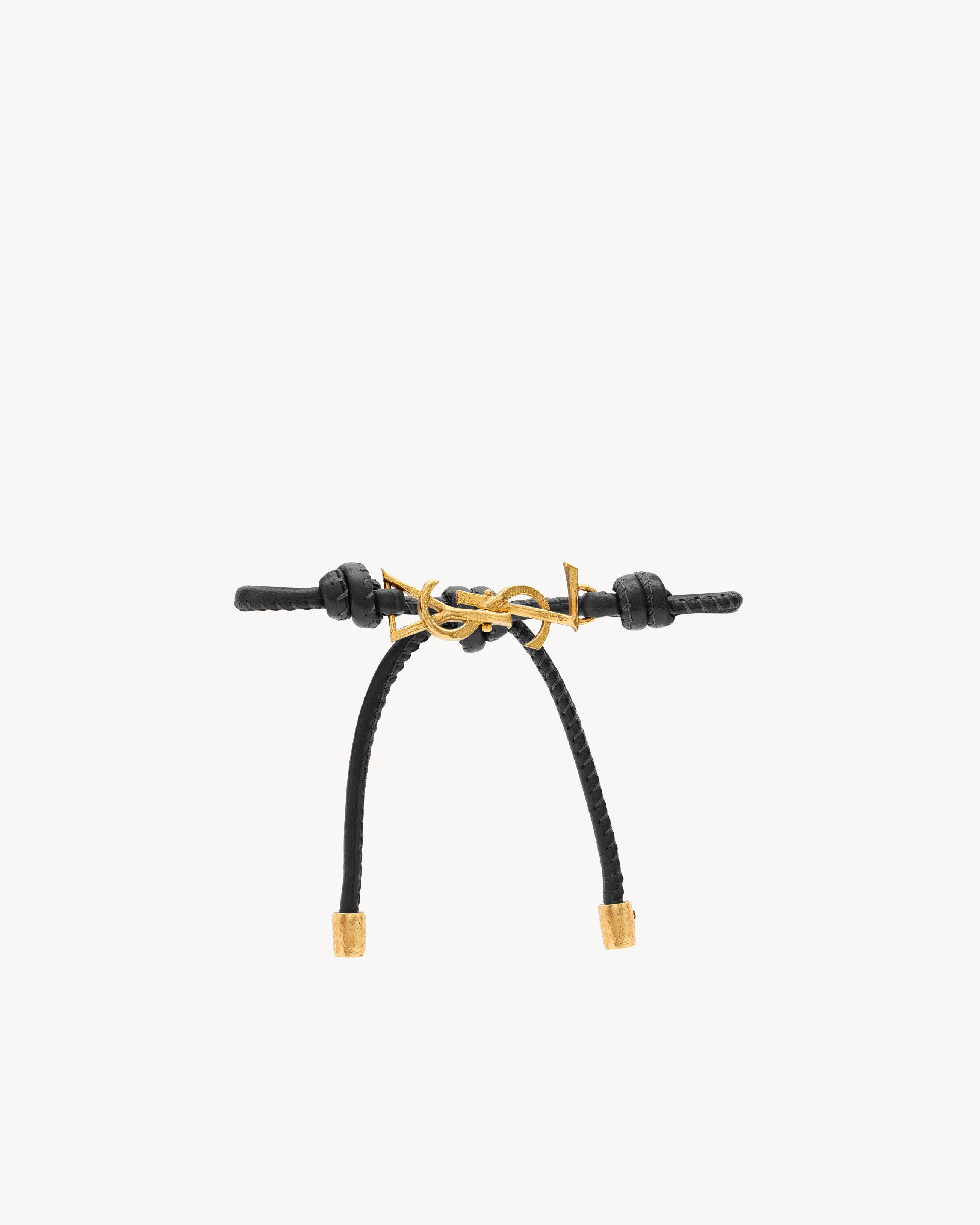 CASSANDRE cord bracelet in leather | Saint Laurent Inc. (Global)