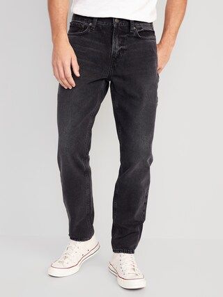 Original Straight Taper Non-Stretch Black Jeans for Men | Old Navy (US)