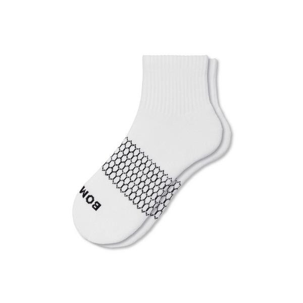 Men's Bombas Modern Rib Quarter Socks XLarge Soft White | Scheels Sports