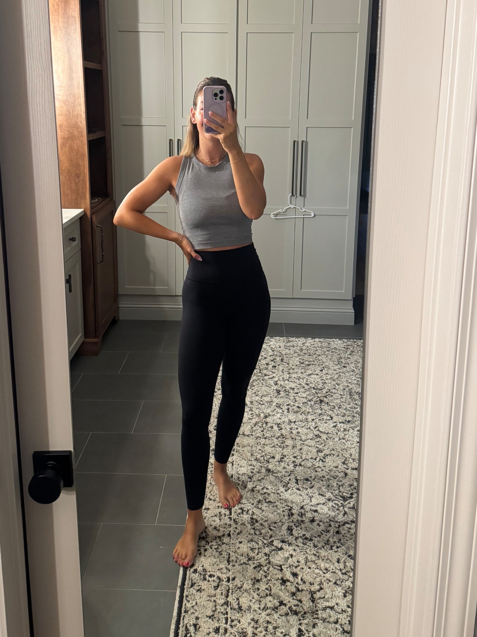 Small leggings
Small top

Old Navy, target active wear. High waisted leggings. 