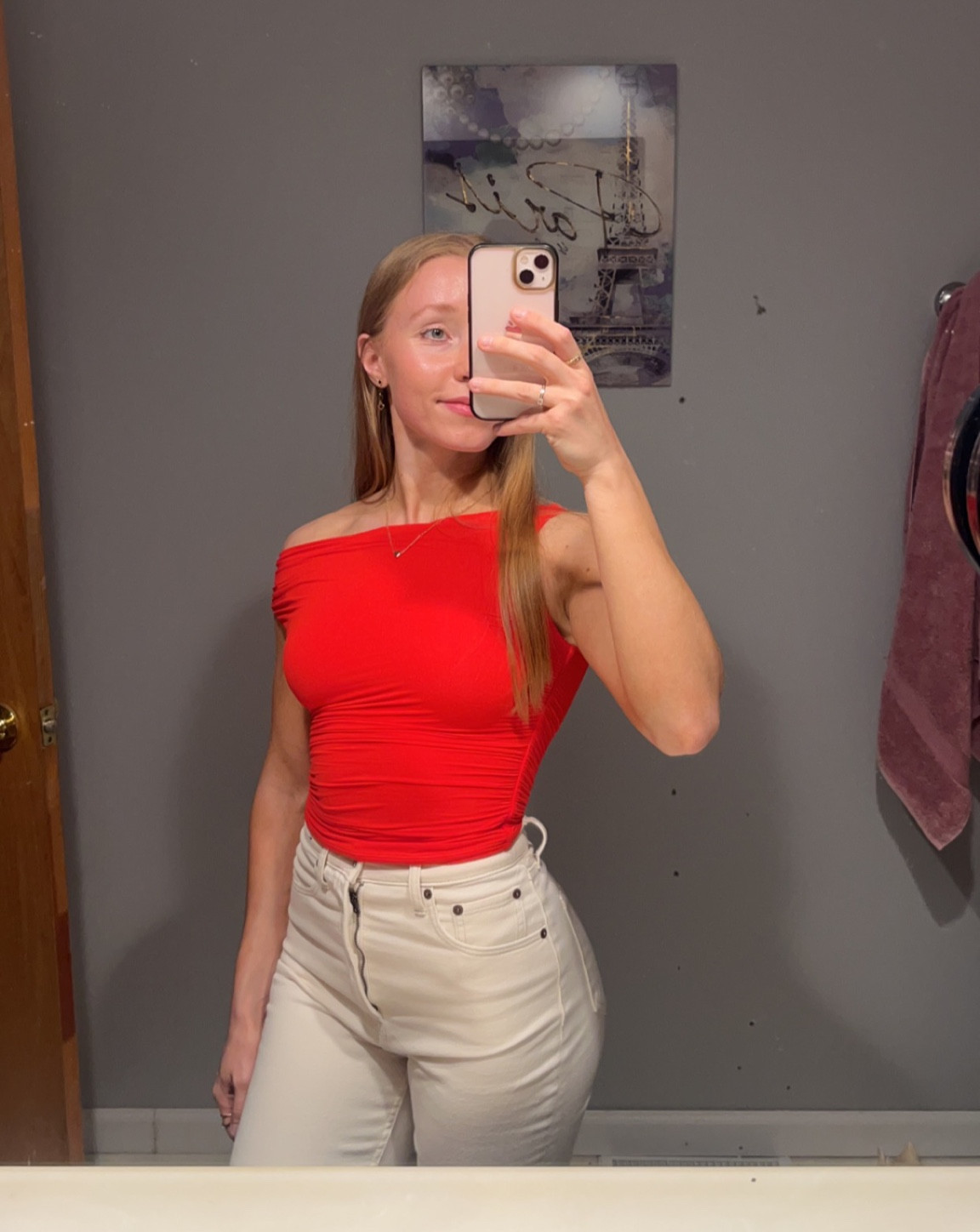 Wearing a size XS top and size 25 pants 

#LTKStyleTip