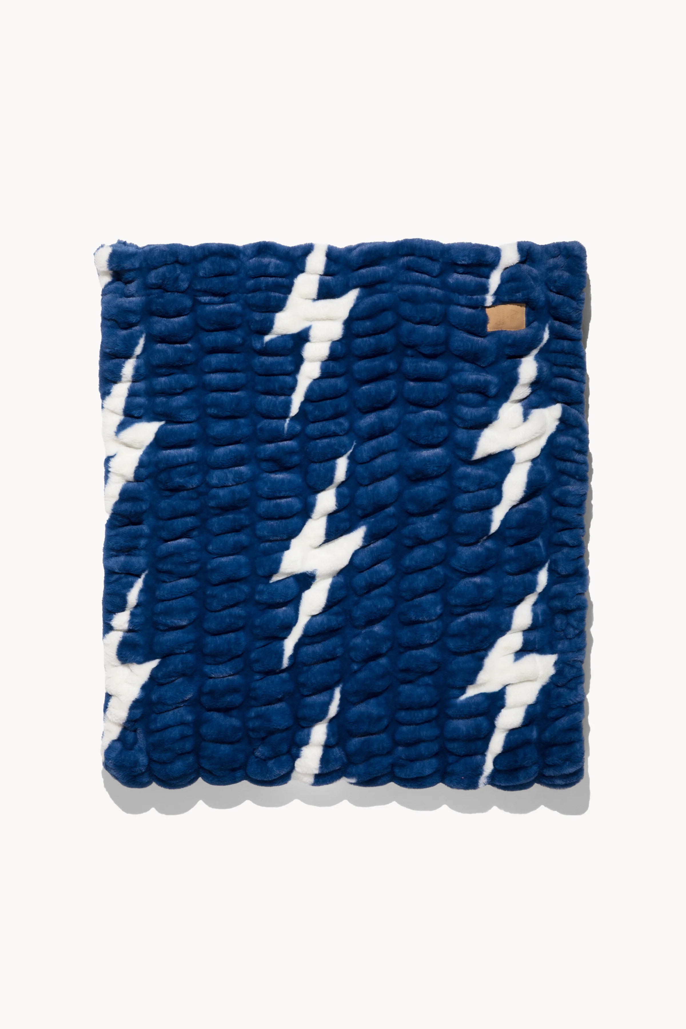 Blue // White Bolt - Large | Lola Blankets