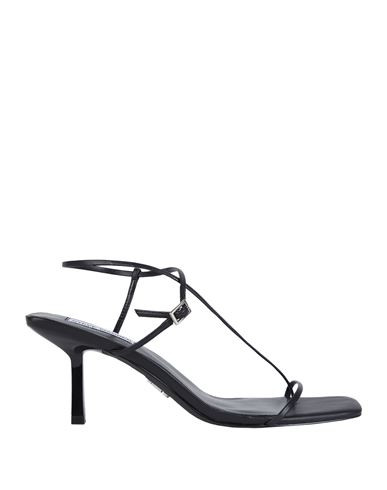 Steve Madden Woman Thong sandal Black Size 8.5 Soft Leather | YOOX (US)