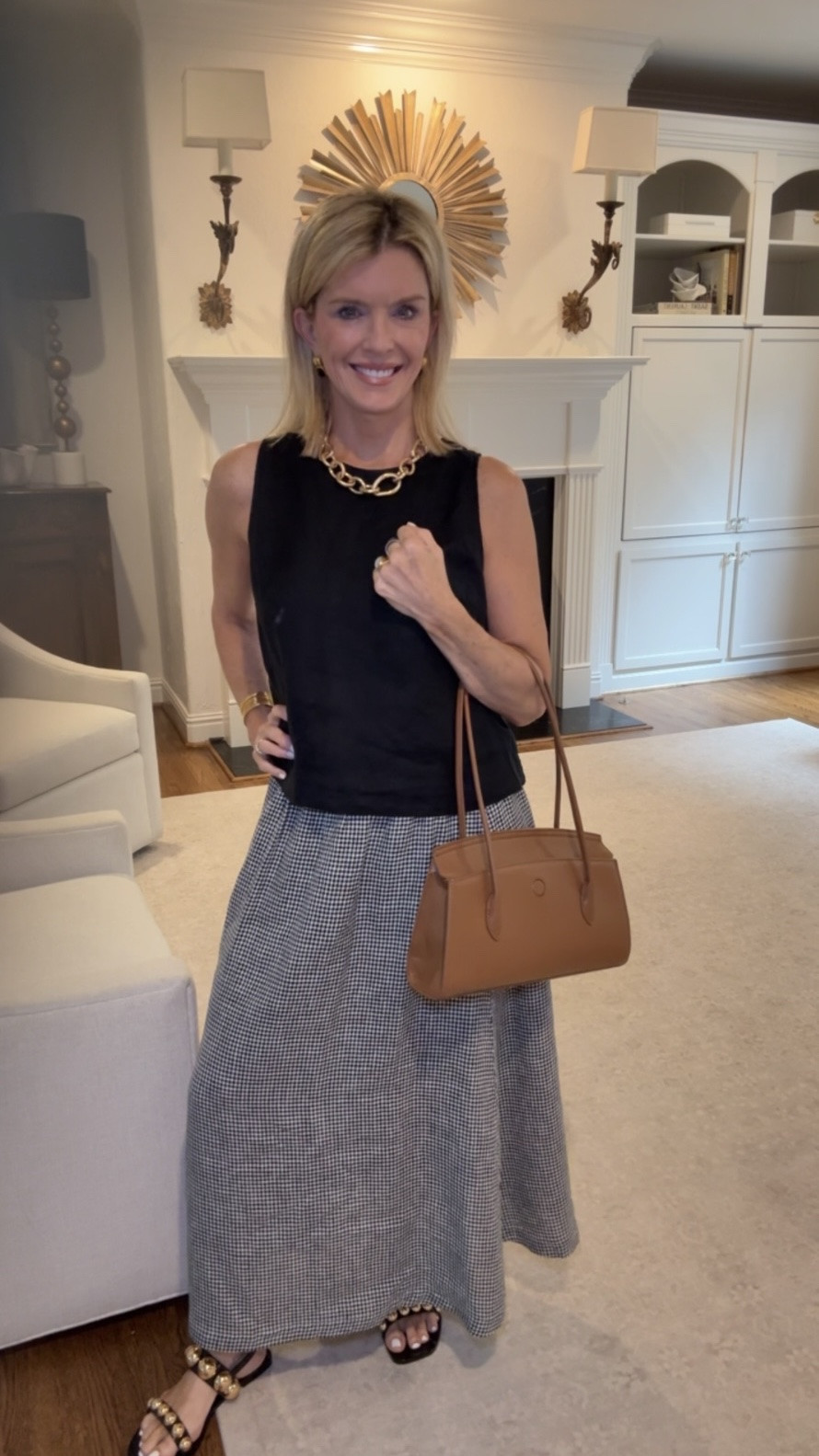 I’m wearing a size medium in the top and small in the skirt.

#LTKOver40 #LTKootd