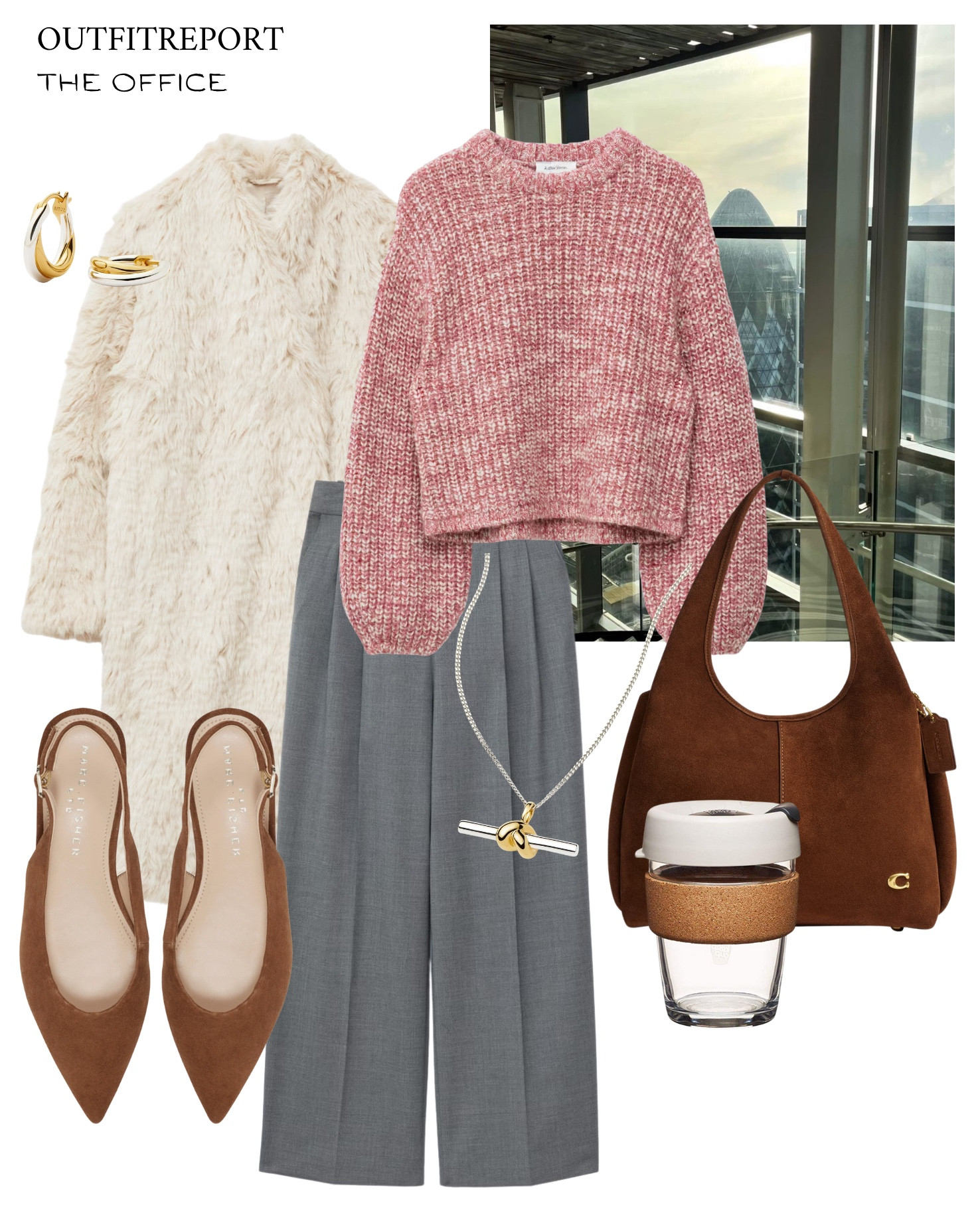 Office outfit / autumn / brown suede shoes / grey trousers / white teddy coat 

#LTKwinter #LTKautumn #LTKeurope