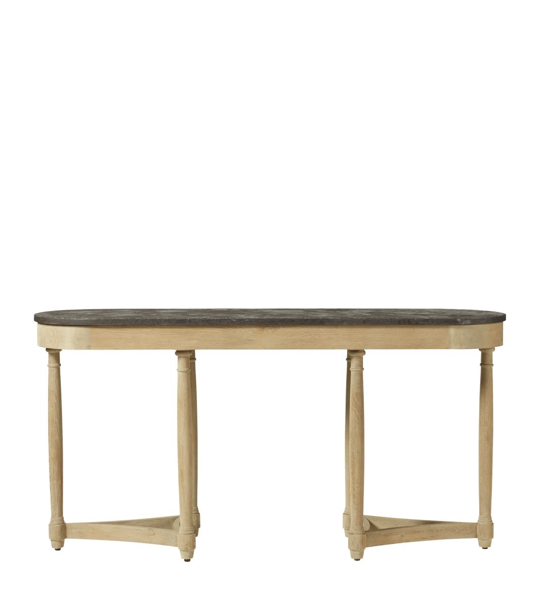 Flavian Console Table - Oak/Stone | OKA US