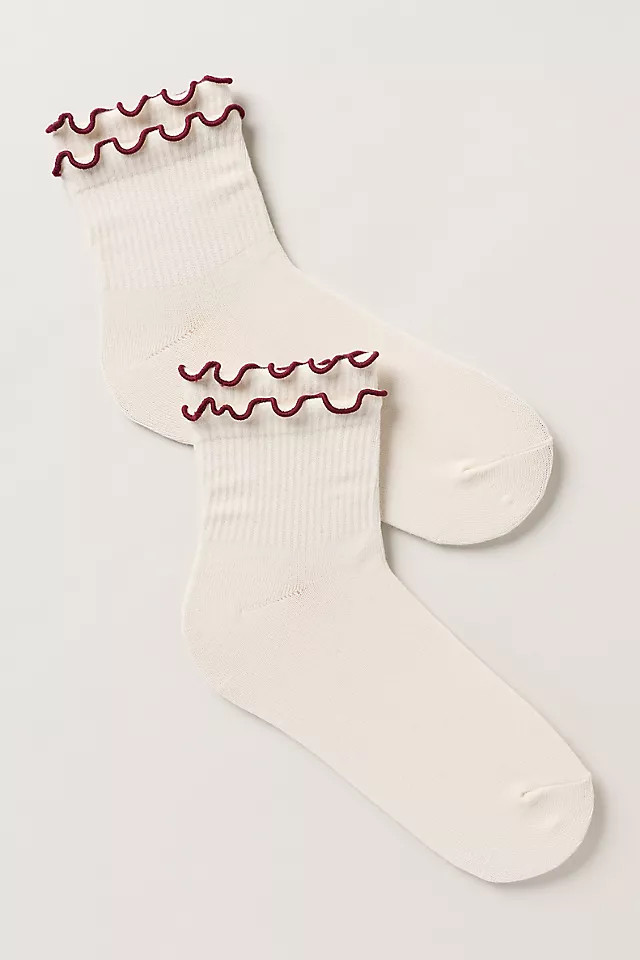 By Anthropologie Double Ruffle Socks | Anthropologie (US)
