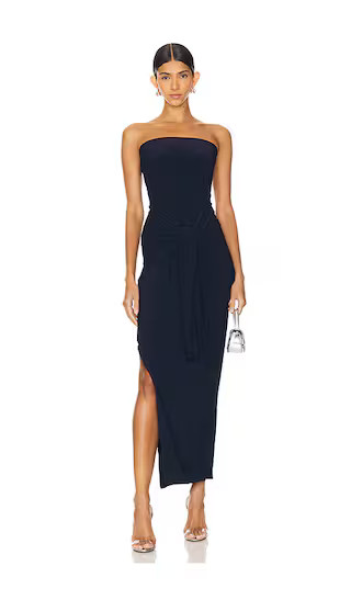 Strapless All in One Side Slit Gown in True Navy | Revolve Clothing (Global)