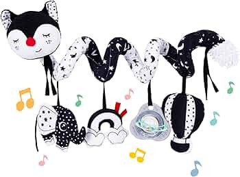 Koty Car Seat Toys, Infant Baby Spiral Plush Activity Hanging Toy for Stroller Bar Pram Crib with... | Amazon (US)