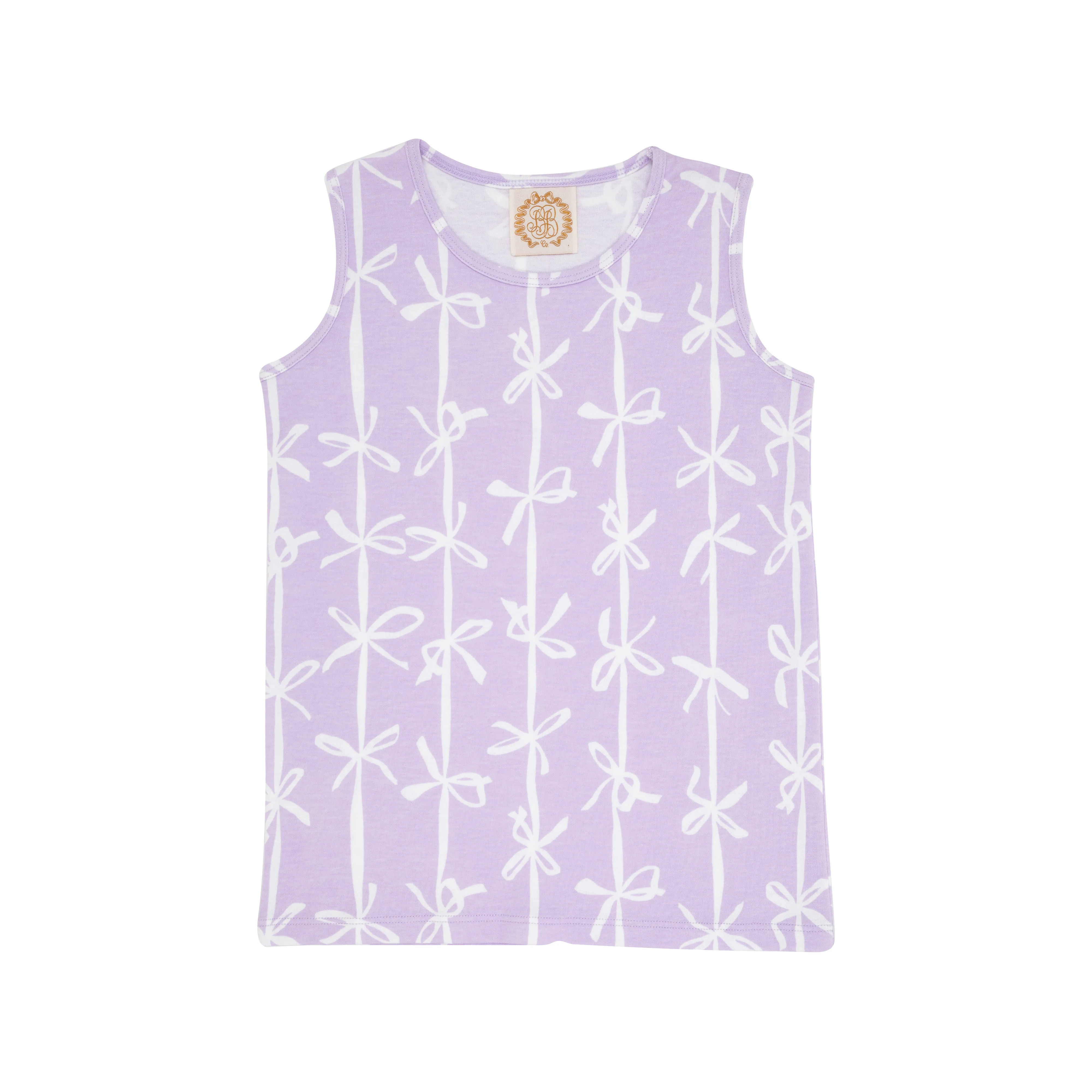 Tay Tay Tank - Lavender Braselton Bows | The Beaufort Bonnet Company
