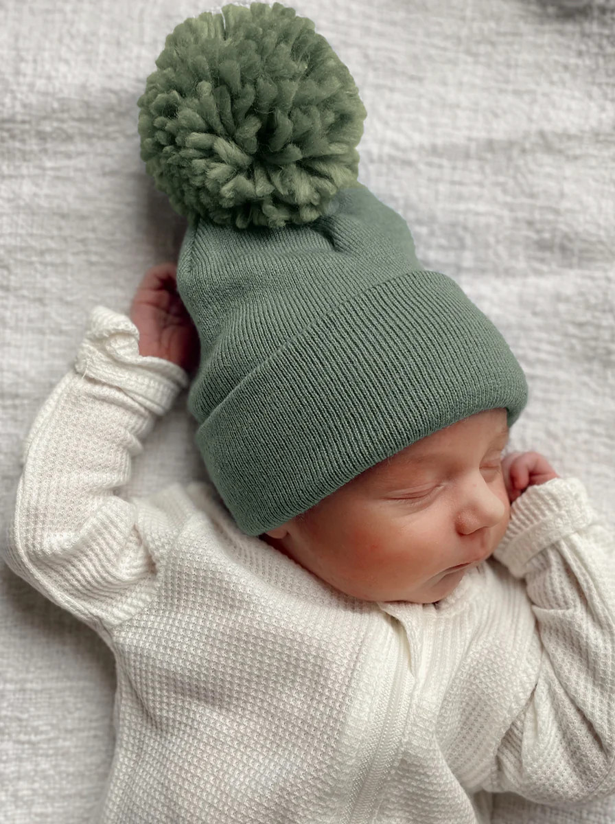 Baby's First Hat, Fern Pom | SpearmintLOVE