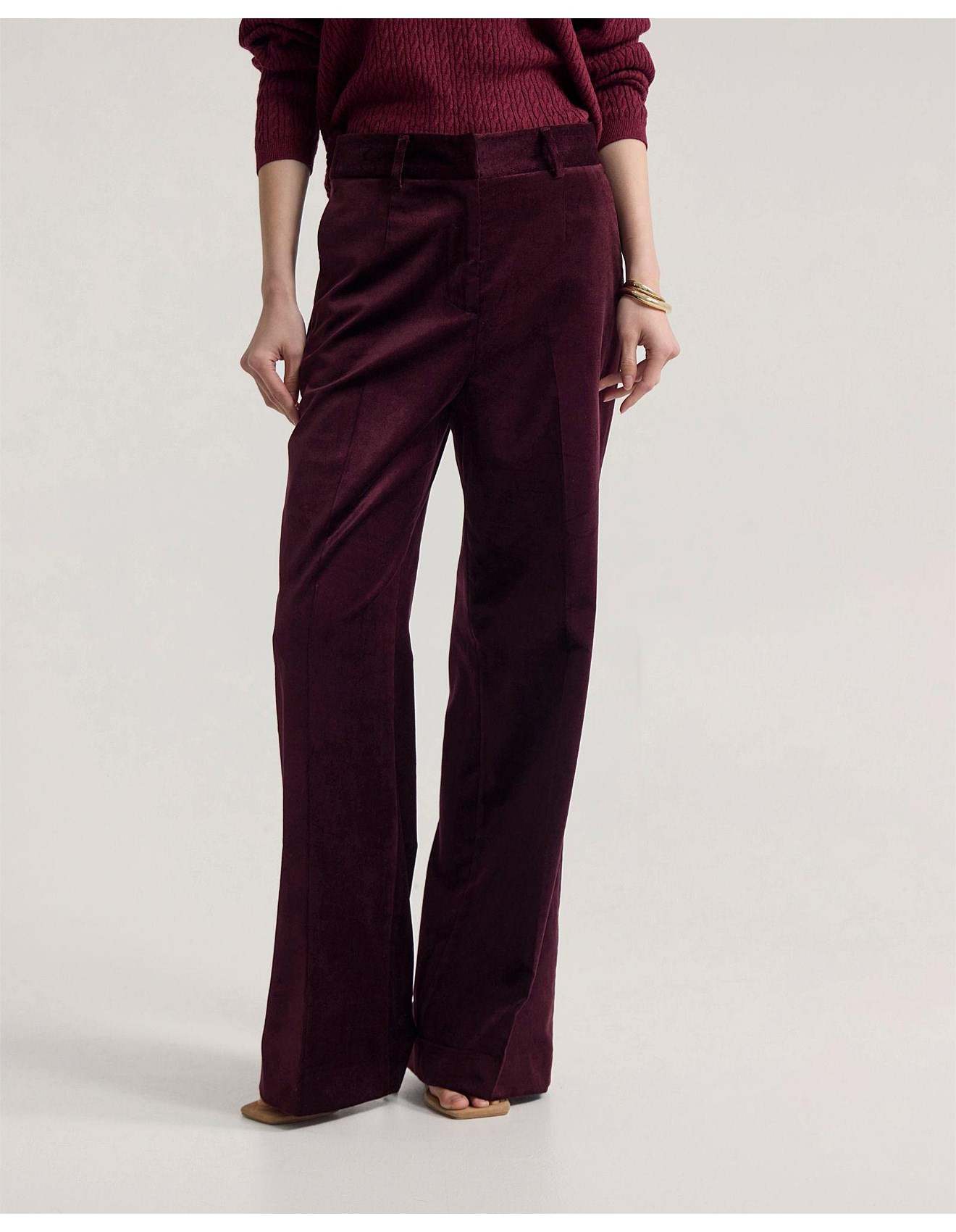 LYDIA VELVET PANTS | David Jones (Australia & New Zealand)