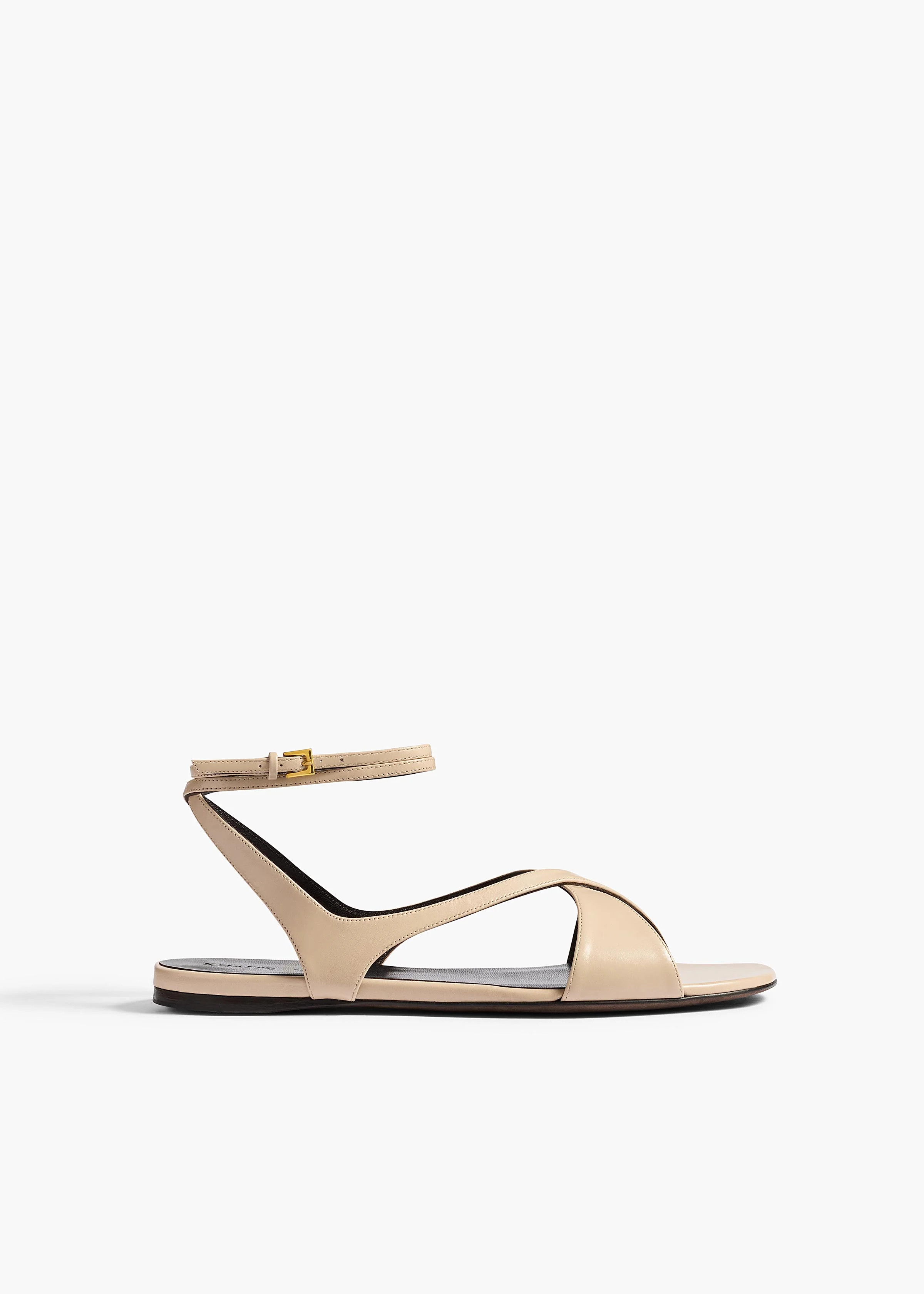 Liria Ankle Strap Flat Sandal | Khaite