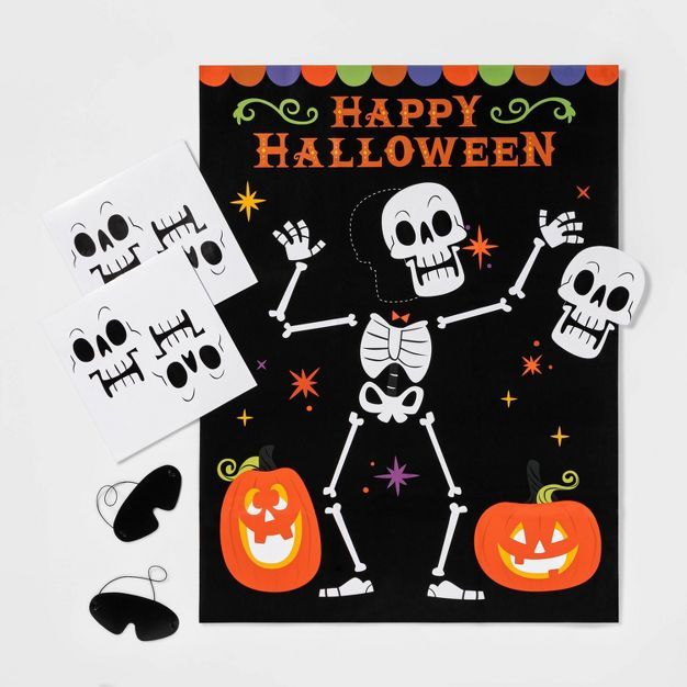 Pin the Skeleton Game Halloween Party Kit - Hyde & EEK! Boutique™ | Target