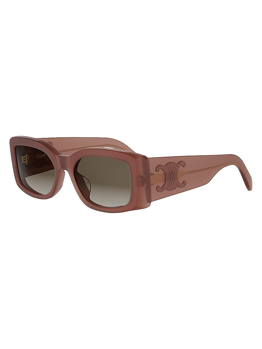 Women's Maxi Triomphe 53MM Rectangular Sunglasses - Lightbrown Gradient Brown | Saks Fifth Avenue