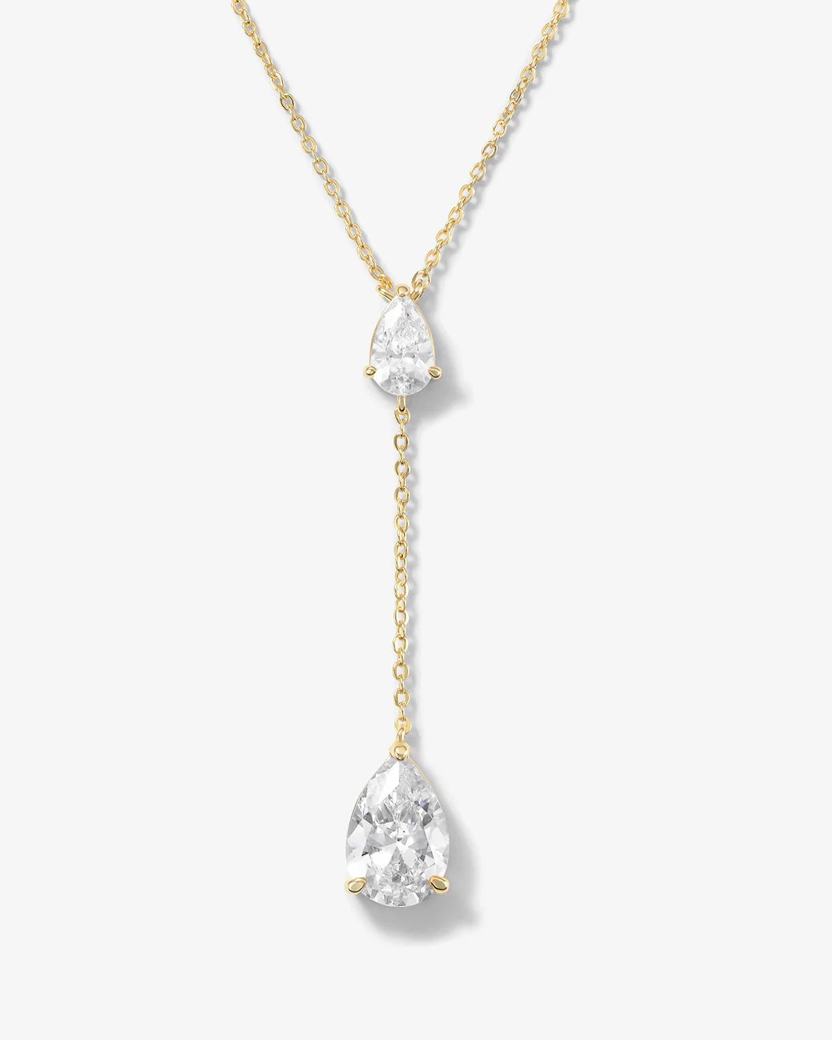 “I Gotta Have That” Necklace - Gold|White Diamondettes | Melinda Maria