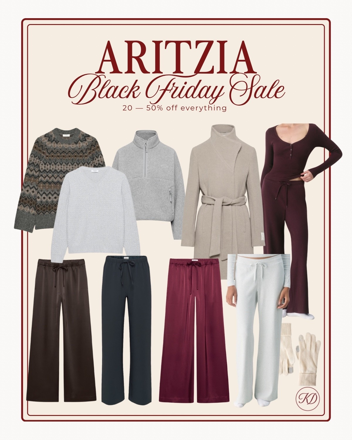 Aritzia sale 20-50% off! 

#LTKCyberWeek #LTKSaleAlert #LTKHoliday