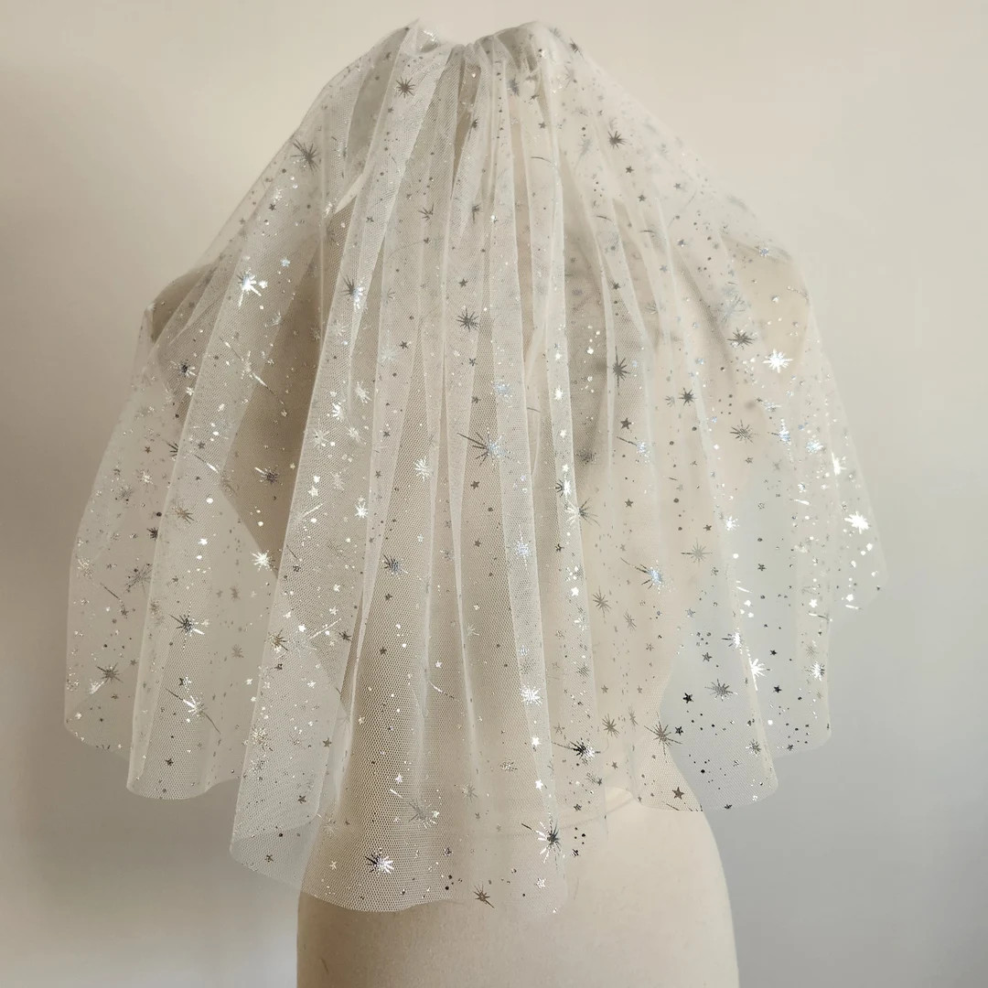The Second Star Celestial Wedding Veil in White - Etsy | Etsy (US)