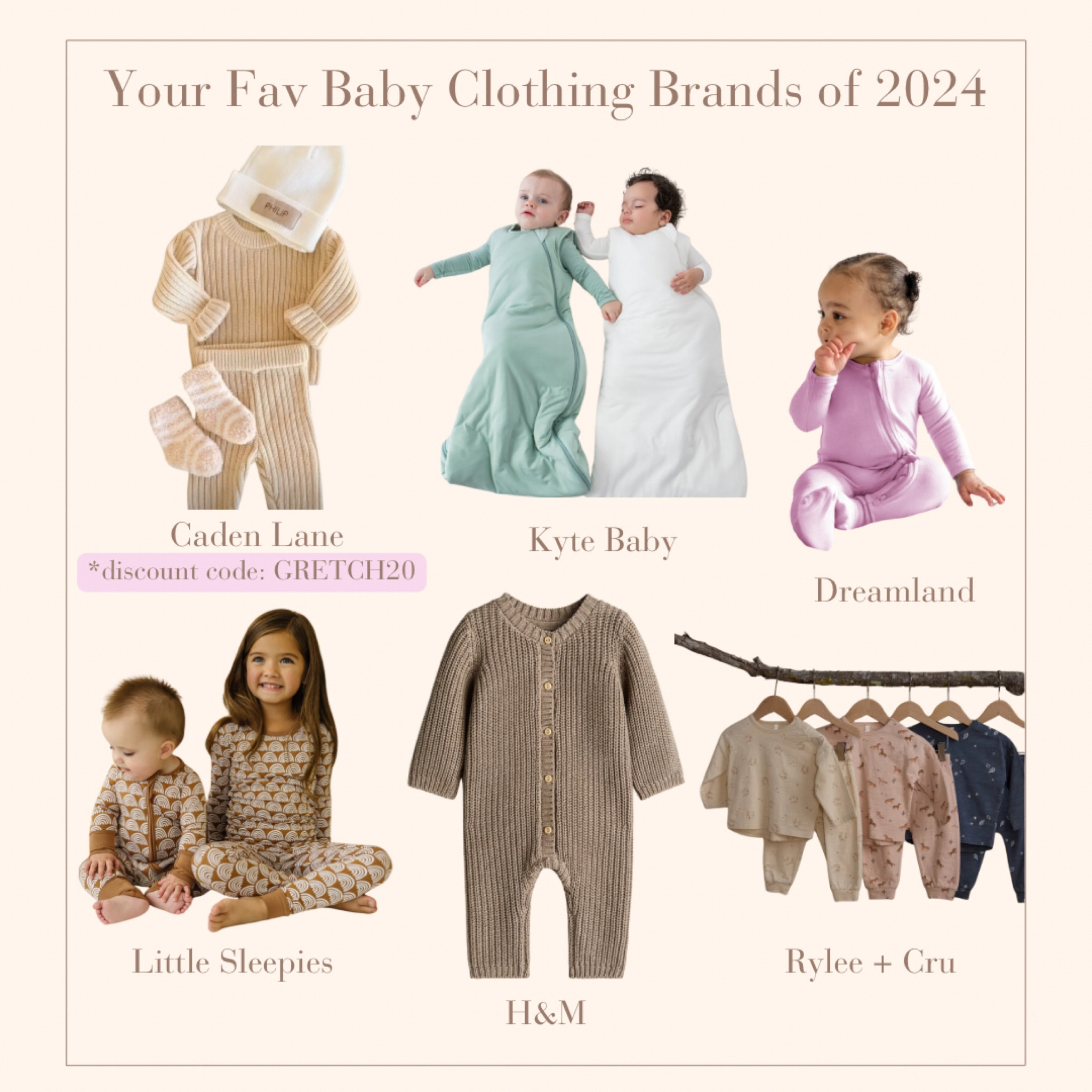 Best of 2024: Your Top Baby Brands: Use my code GRETCH20 FOR 20% off Caden Lane! 
#baby #bestsellers
