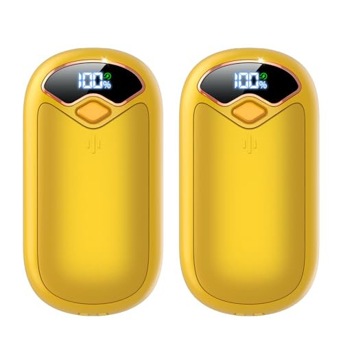 Hand Warmers Rechargeable - 7000mAh Magnetic Electric Hand Warmer 2 Pack, 20Hrs Warmth, LED Digital Display, 4 Heating Levels Reusable Portable Pocket Heater for Raynauds Golf Hunting Camping | Amazon (US)
