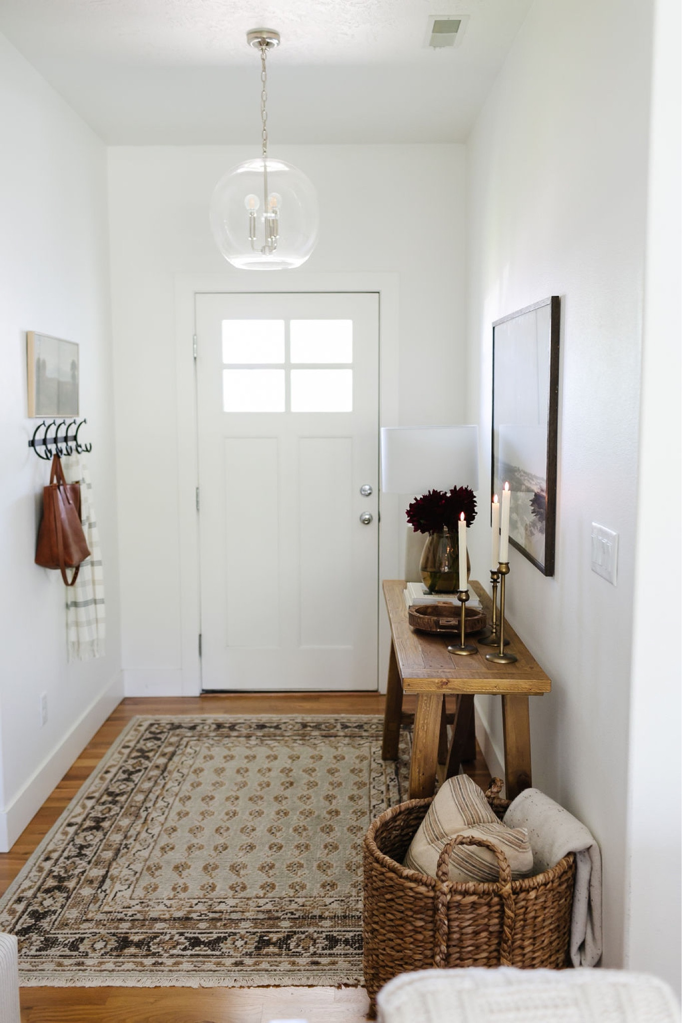 Fall decor, entryway decor, artwork, flameless candles, table lamp, farmhouse decor, farmhouse console table, brass candleholders, Target Studio McGee, living room decor, Amazon decor, wall hooks

#LTKSeasonal #LTKhome #LTKstyletip