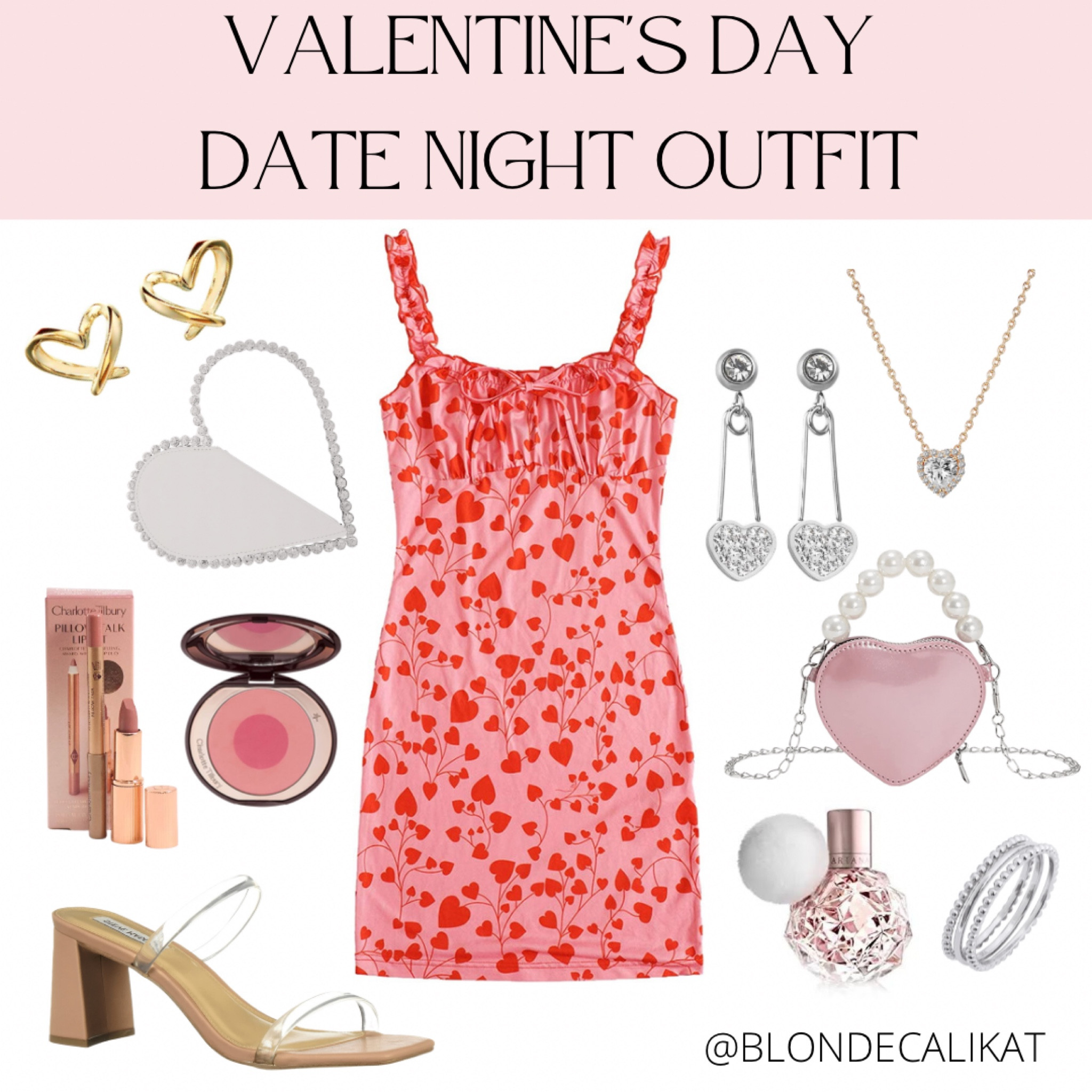 Valentine’s Day Date Night Outfit

Y2K heart dress, viral midi heart dress, heart purse, Steve Madden heels, heart earrings, Charlotte Tilbury Pillow Talk Lip

#LTKbeauty #LTKunder50 #LTKFind