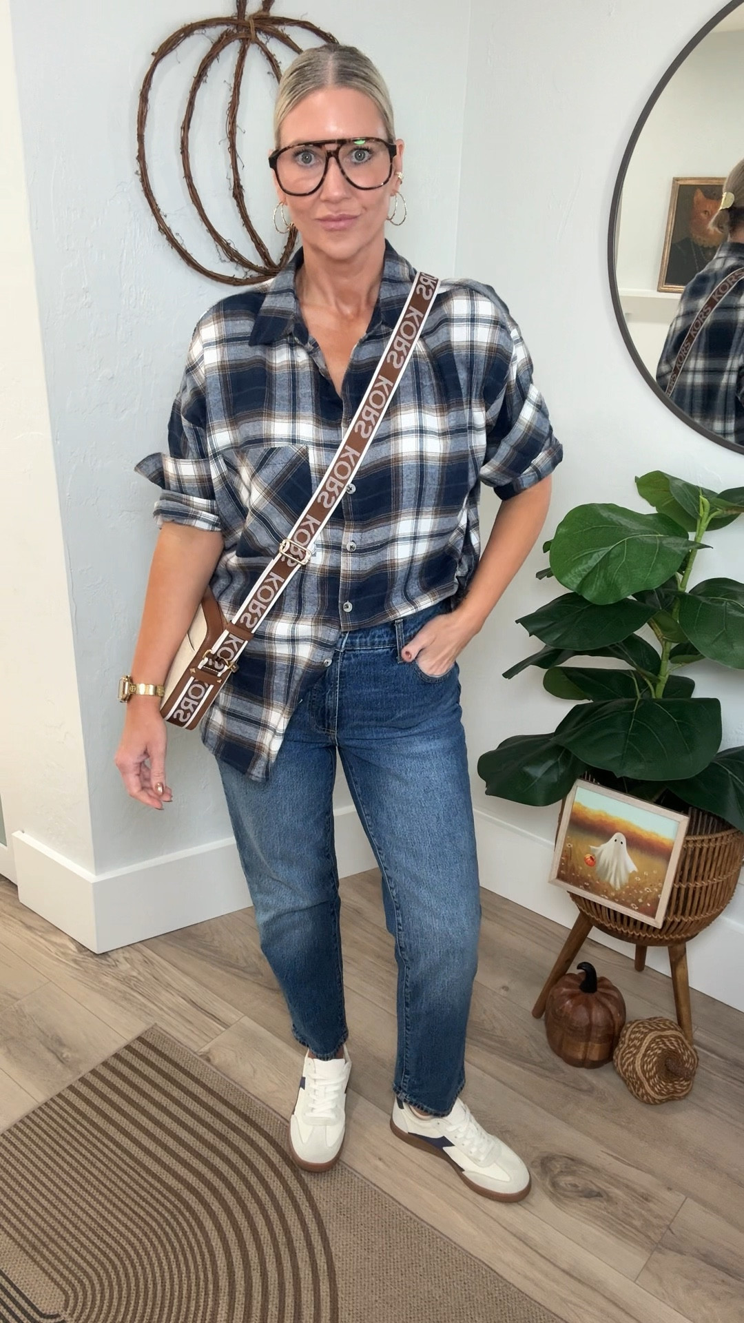 Let’s get ready for a fall festival! 

Jeans and a flannel are a must have for Fall! 

Both pieces are from Walmart. The flannel is oversized and I’m wearing a medium. The jeans are very limited but I’ll link some similar options. 

My sneakers are also from Walmart. 

The bodysuit is from Honeylove. 

Fall outfit, fall style, fall outfit Inspo, 

#LTKStyleTip #LTKFindsUnder100 #LTKOver40