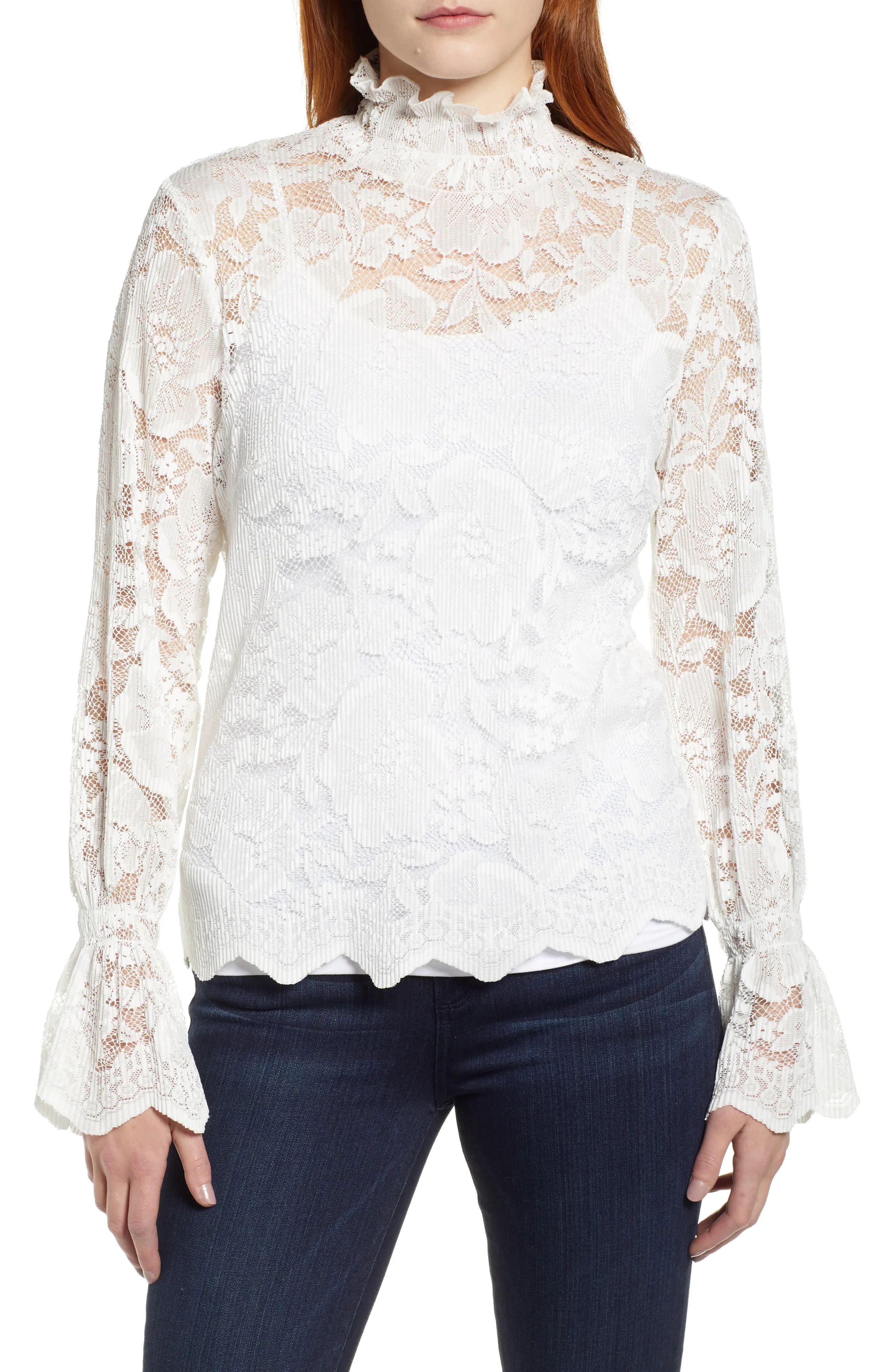 Everleigh Stretch Lace Top | Nordstrom