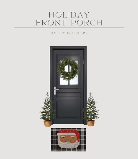 Single door front porch inspo for the holidays! 

christmas decor, outdoor christmas door, front porch christmas decor, holiday decor, outdoor holiday decor, mini christmas trees, front porch christmas trees, christmas wreath, front porch plaid rug, entryway plaid rug, christmas doormat 

#LTKHoliday #LTKhome #LTKfindsunder100