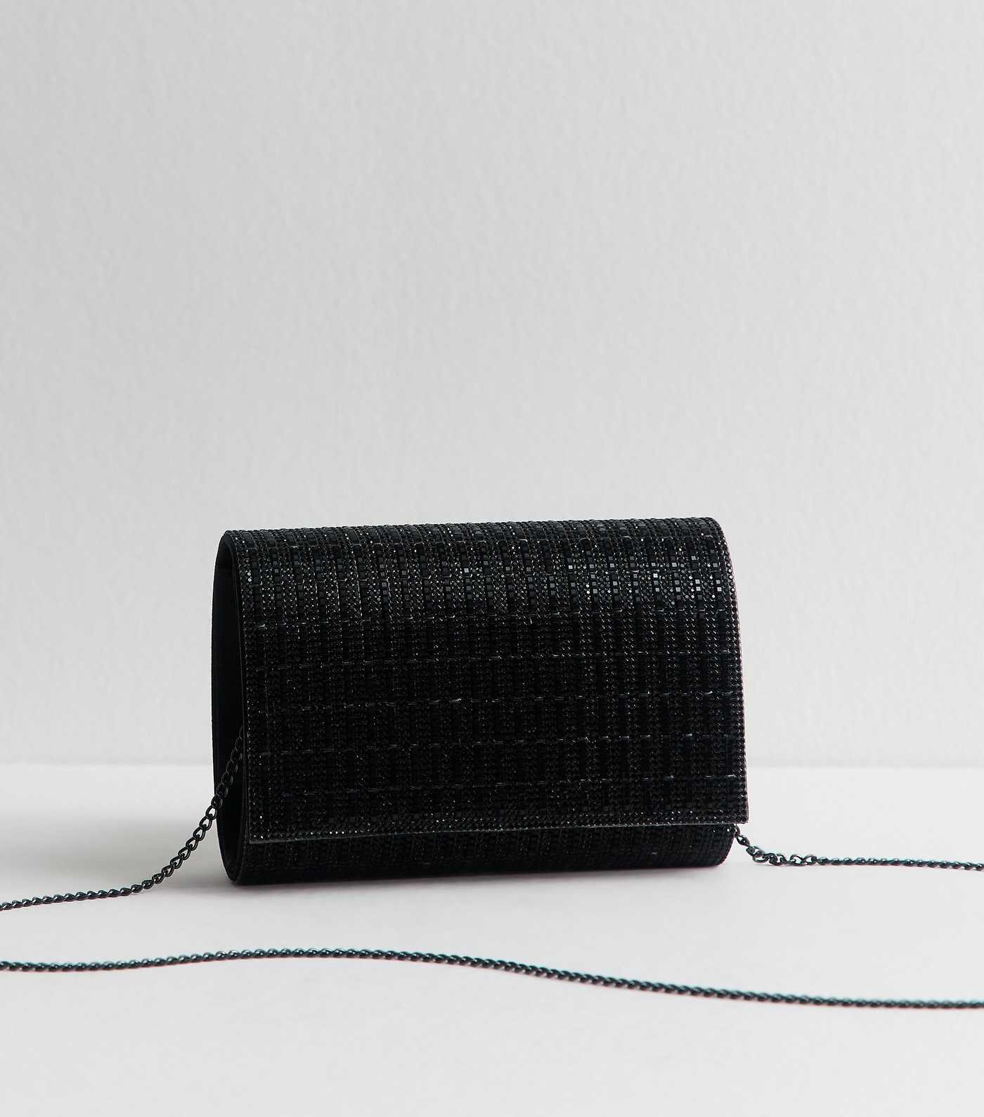 Black Studded Clutch Bag | New Look | New Look (UK)