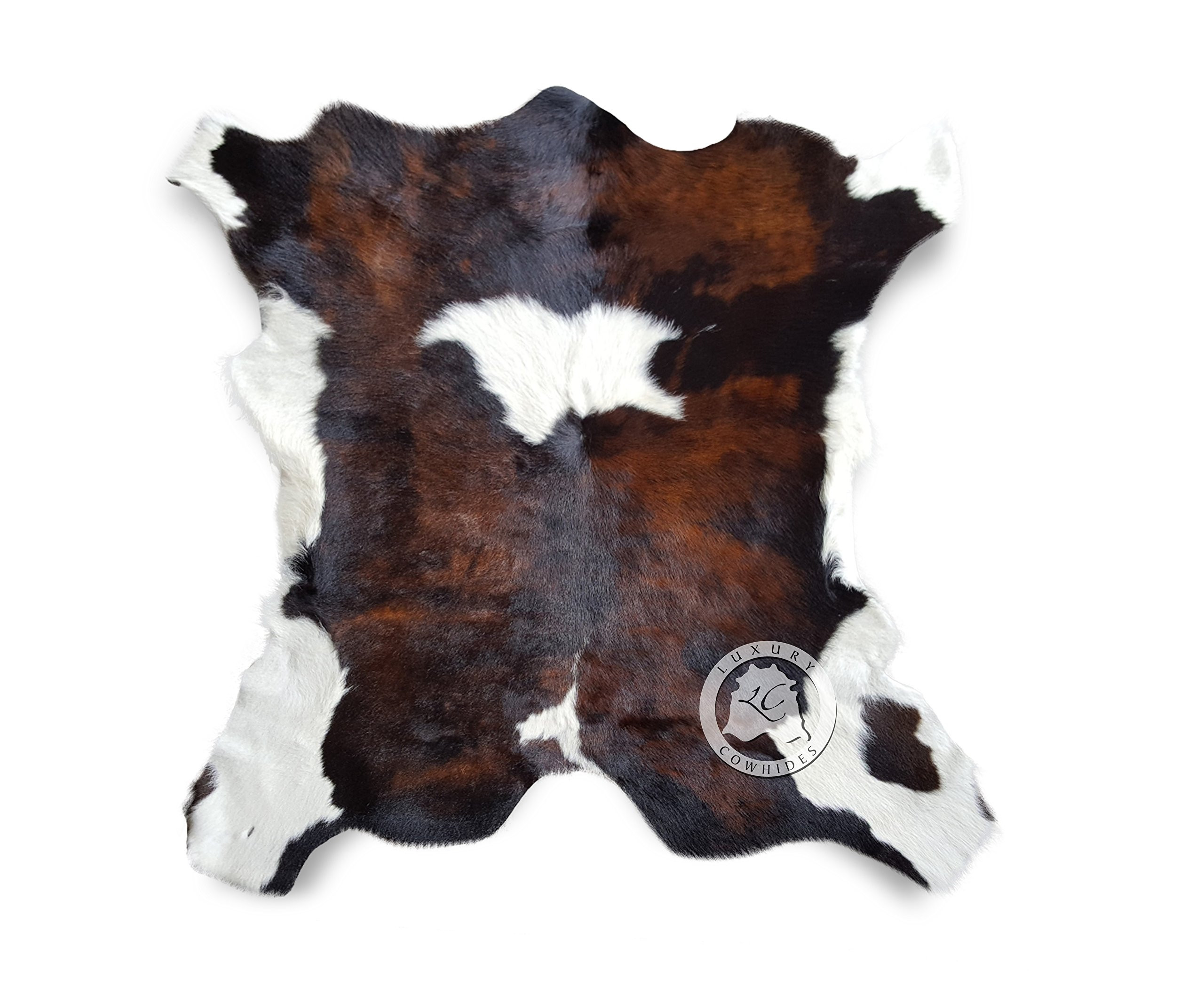 Sunshine Cowhides 100% Genuine Calfskin Tricolor Exotic Calf Hide Cowhide Rug - Modern Style Anim... | Amazon (US)