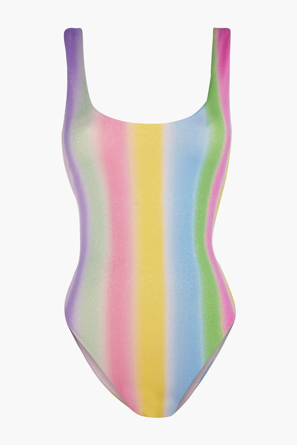 Rachel metallic striped swimsuit | The Outnet (UK and Europe)