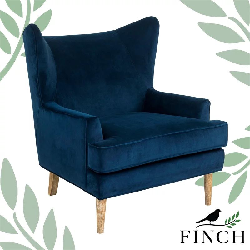 Finch Wyatt Wingback Chair Dark Blue | Walmart (US)