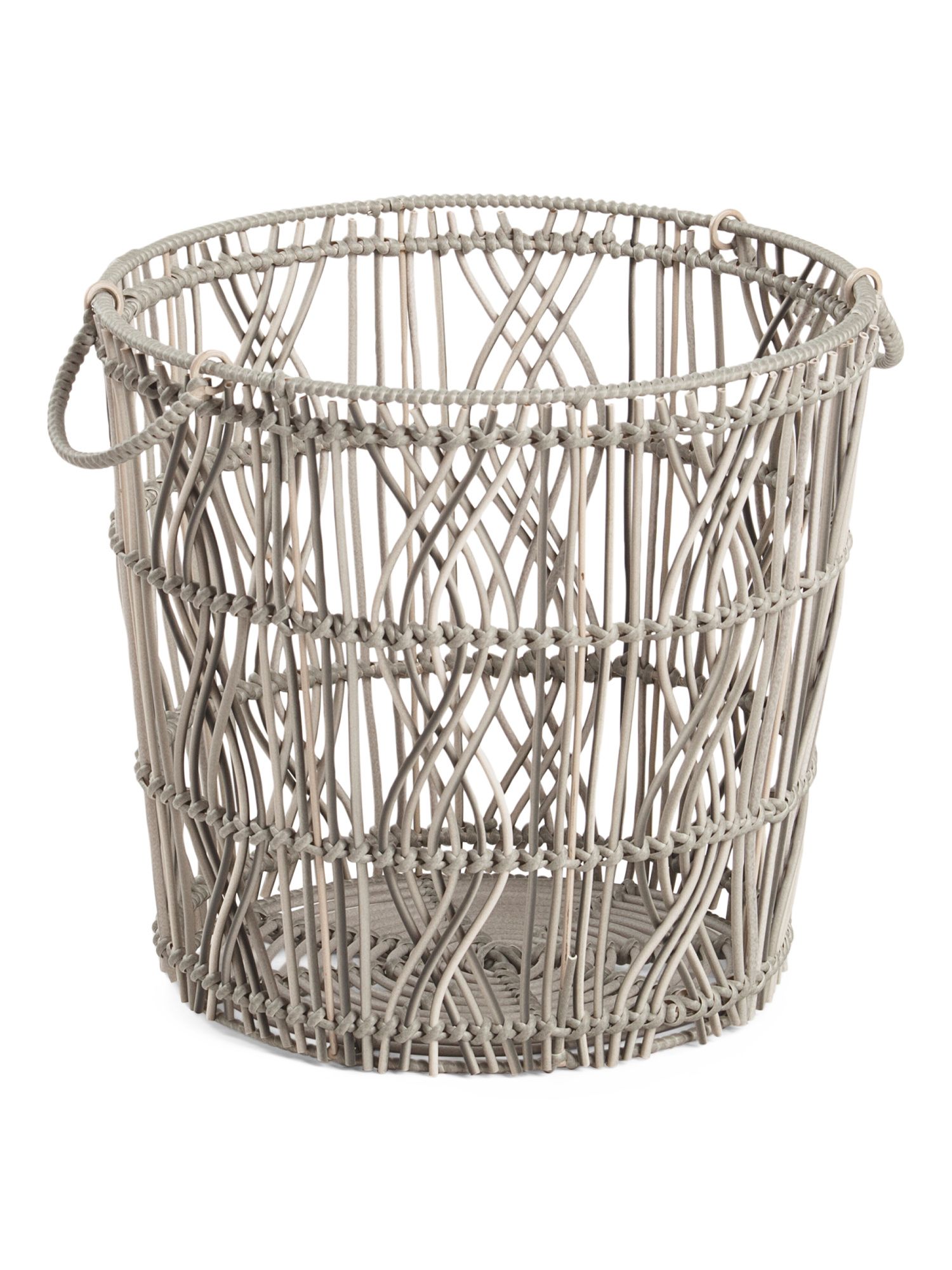 Medium  Round Basket With Handles | TJ Maxx