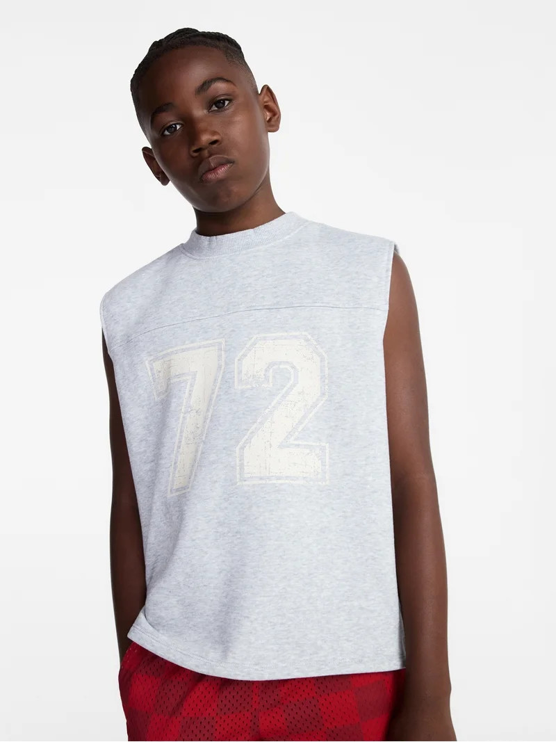 Weekend Academy Boys Fleece Muscle Tank, Sizes 4-18 | Walmart (US)