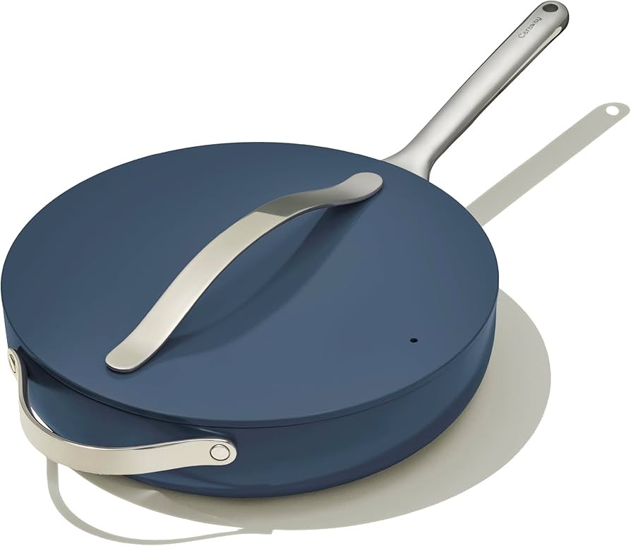 Caraway Nonstick Ceramic Sauté Pan with Lid (4.5 qt, 11.8") - Non Toxic, PTFE & PFOA Free - Oven... | Amazon (US)