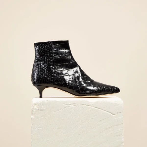 KIT BOOT, BLACK CROC | Dear Frances