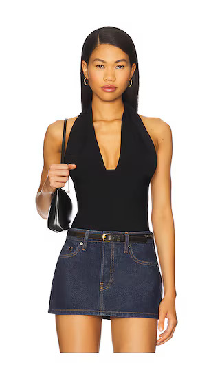 Knit Halter Top in Black | Revolve Clothing (Global)