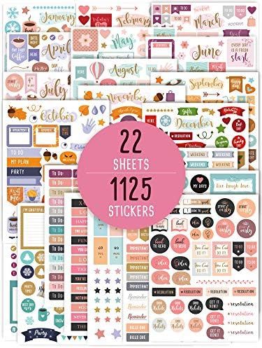 Aesthetic Monthly Planner Stickers - 1100+ Beautiful Design Accessories Enhance and Simplify Your... | Amazon (US)