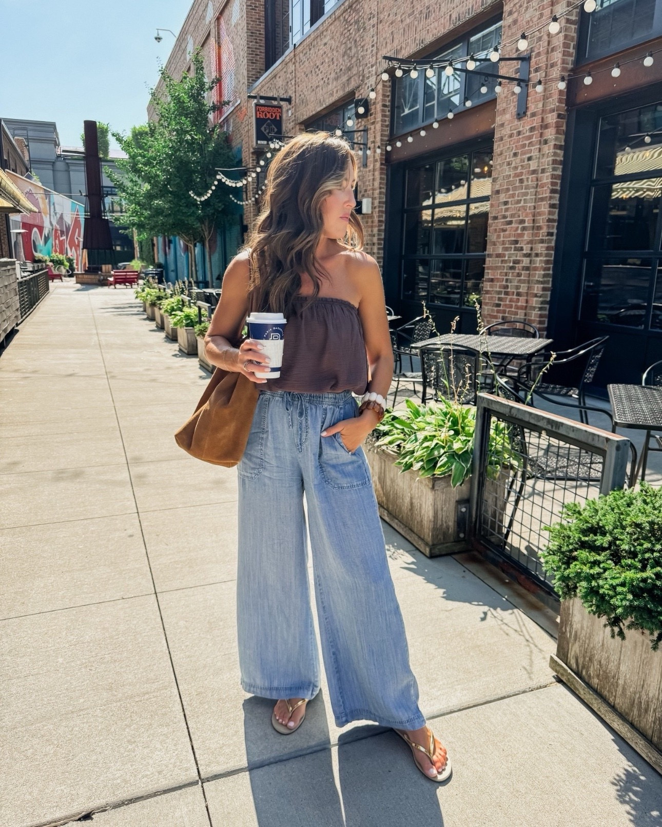 A look to wear on repeat!! ☀️
XS chambray wide leg pants
S gauze tube top

#LTKmomlife #LTKgrwm #LTKSeasonal