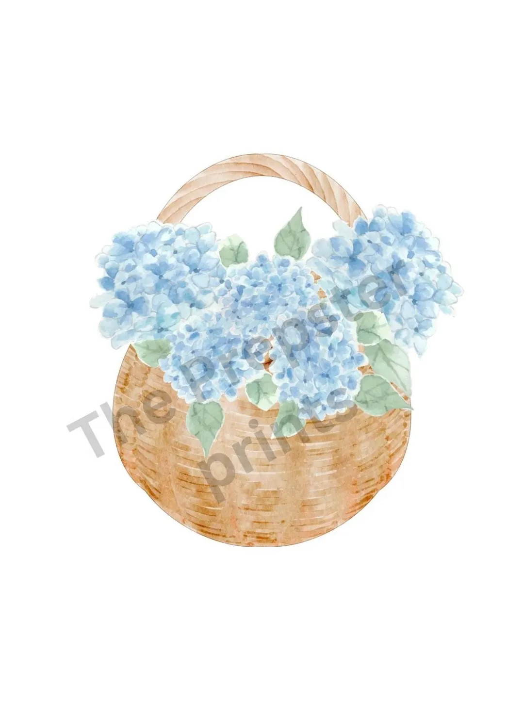 Hydrangea Basket Digital Download - Etsy | Etsy (US)