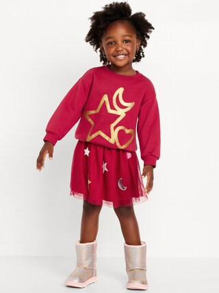 Embroidered Applique Tulle Tutu Skirt for Toddler Girls | Old Navy (US)