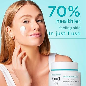 Curel Japanese Skin Care Intensive Face Moisturizer Cream, Hydrating Face Lotion for Dry to Very ... | Amazon (US)