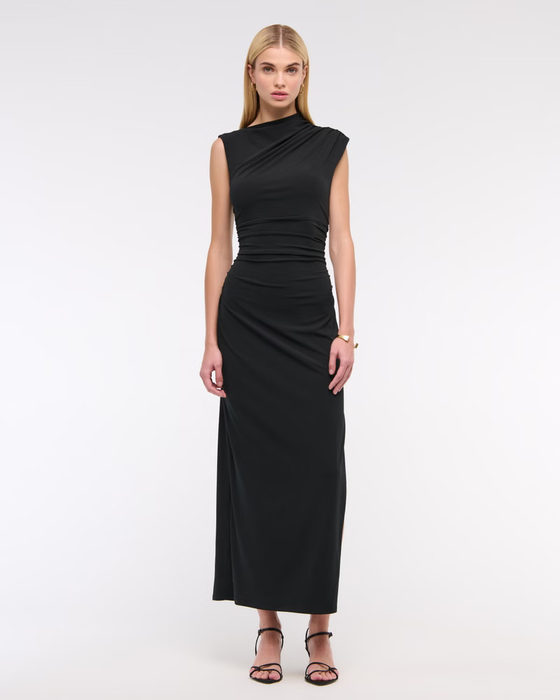 Women's Mockneck Knit Midi Dress | Women's New Arrivals | Abercrombie.com | Abercrombie & Fitch (UK)