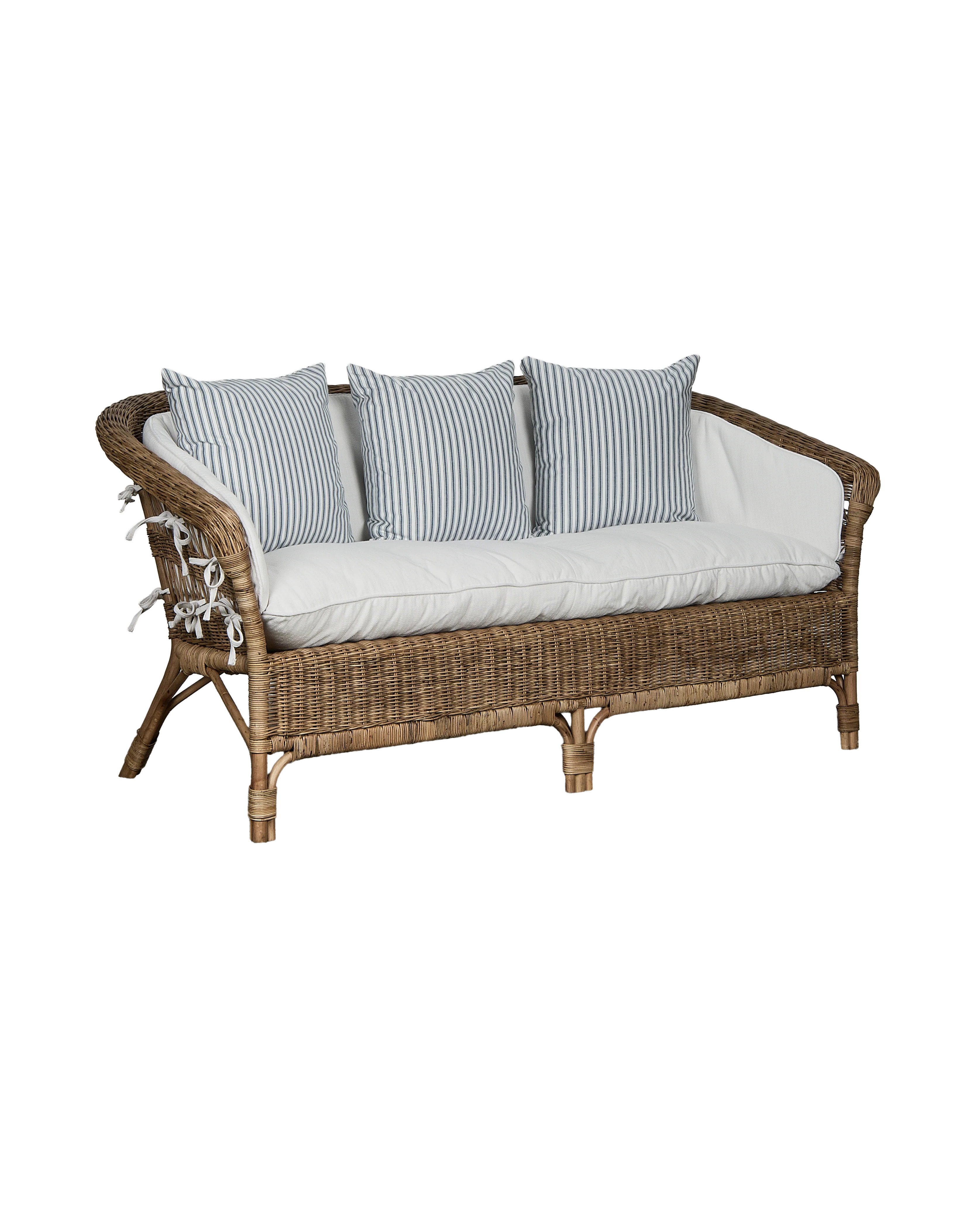 Sanctuary Rattan Sofa - Shell | Olive Ateliers